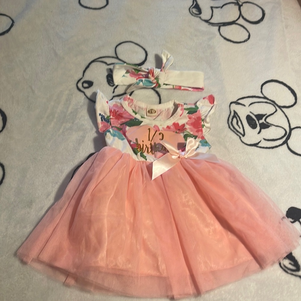 My 1/2 Birthday Tutu One Piece with headband